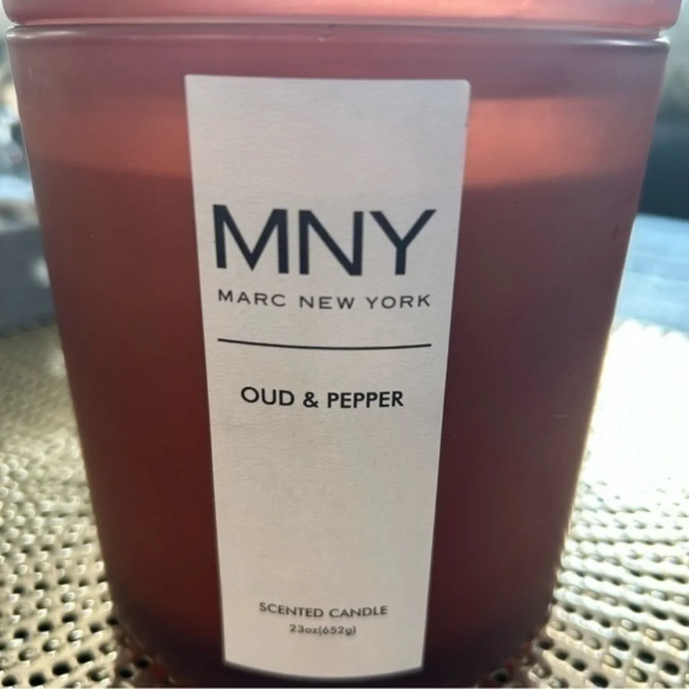 ✨NWT Marc New York MNY 3 wick candle 🕯️- OUD & Pepper 🌶️